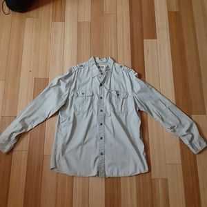 Converse One Star Cargo Button Down Shirt (Cream)